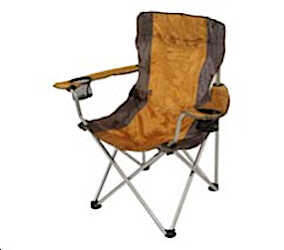 Καρεκλάκι Camping Ενισχυμένο Μεταλλικό 19mm 87x55x90cm